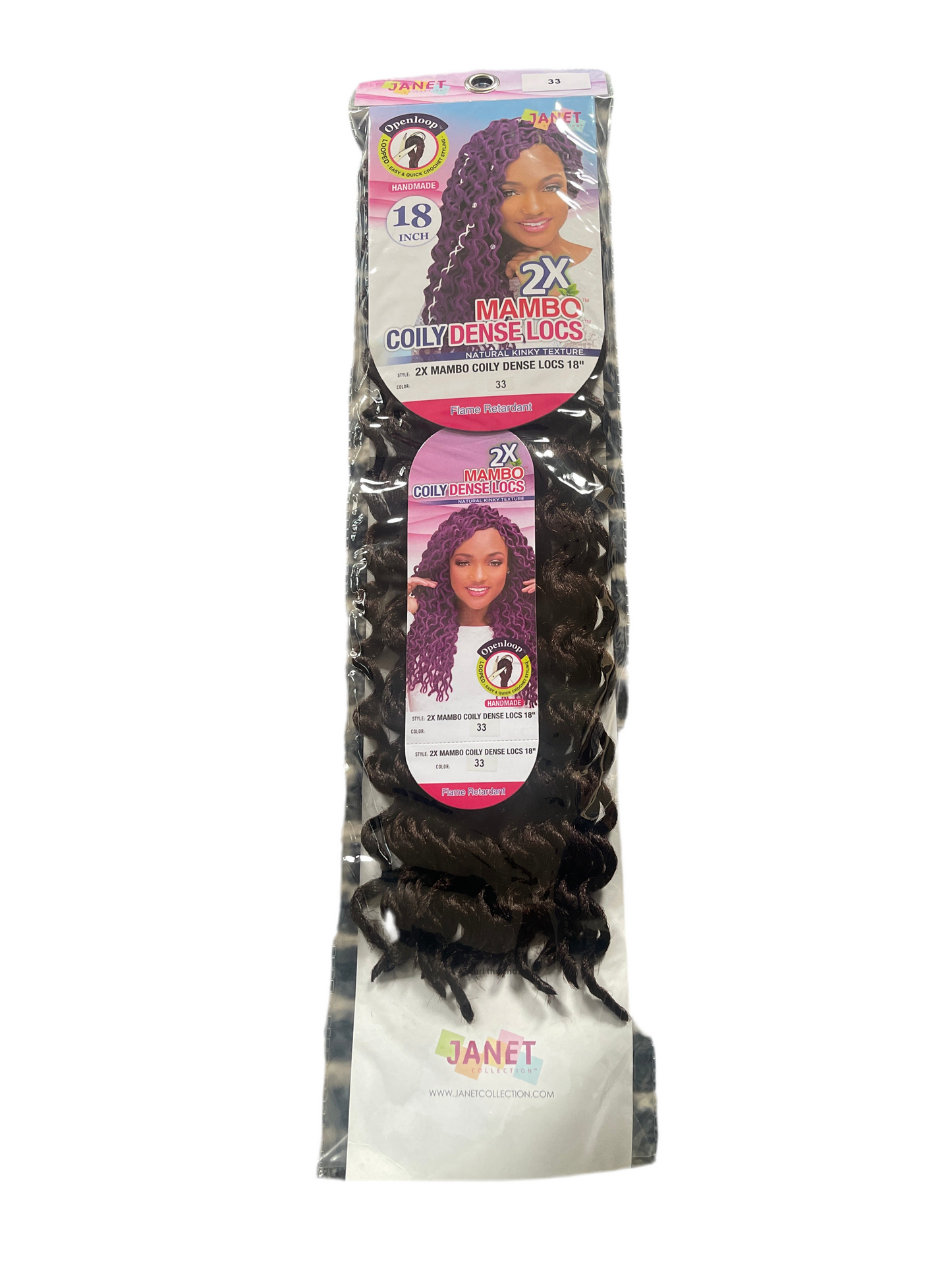 Mambo coily dense locs 18 inch colour -33