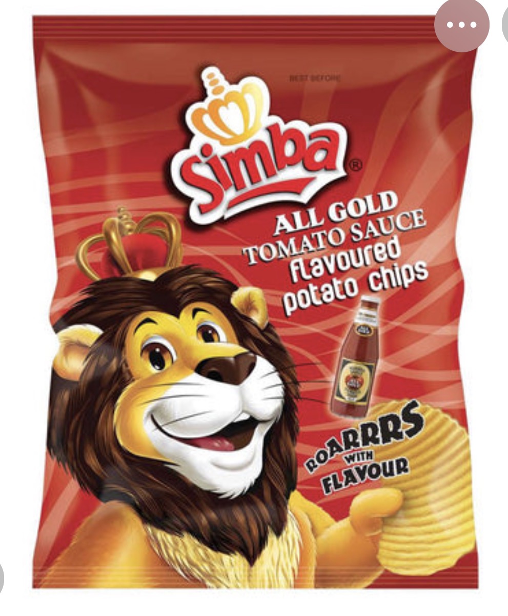 Simba Tomato Sauce Flavoured Potato Chips 120g