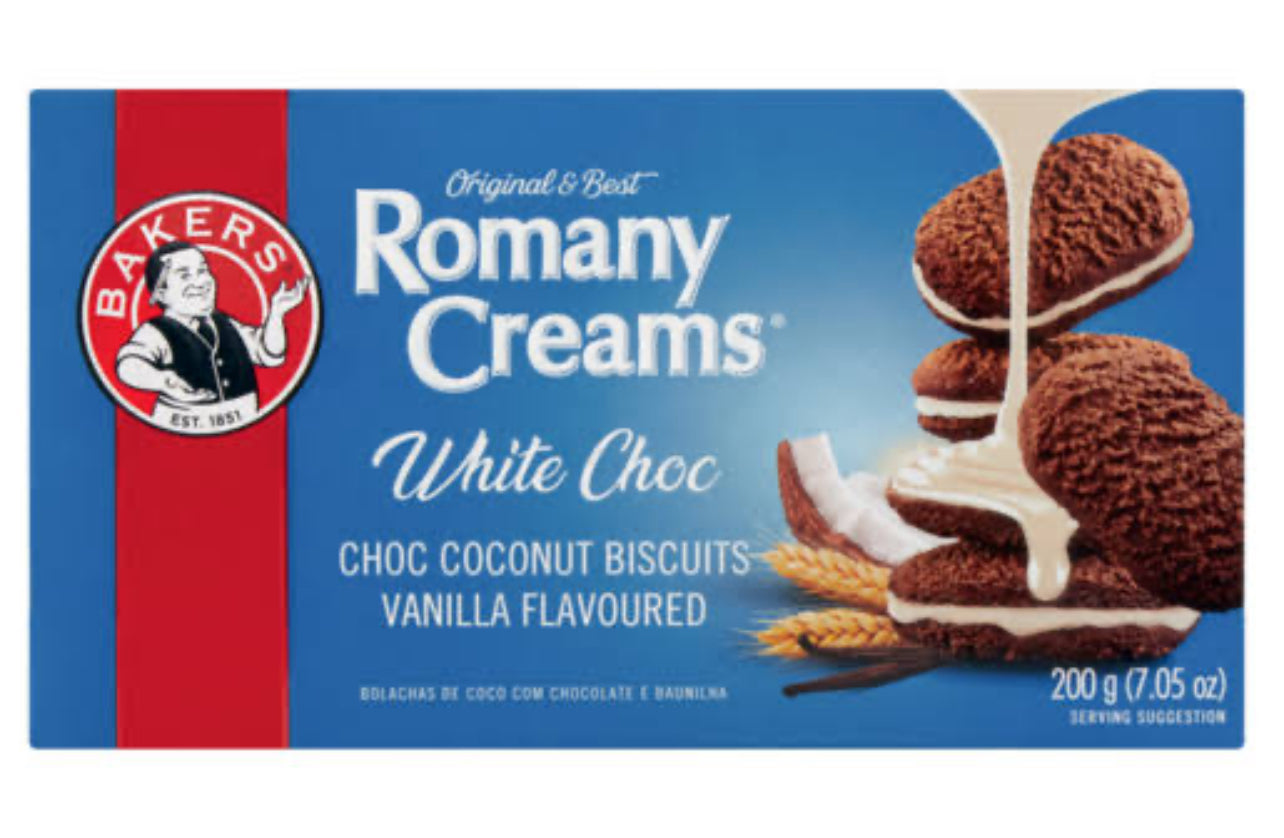 Romany creams ( white choc) 190g