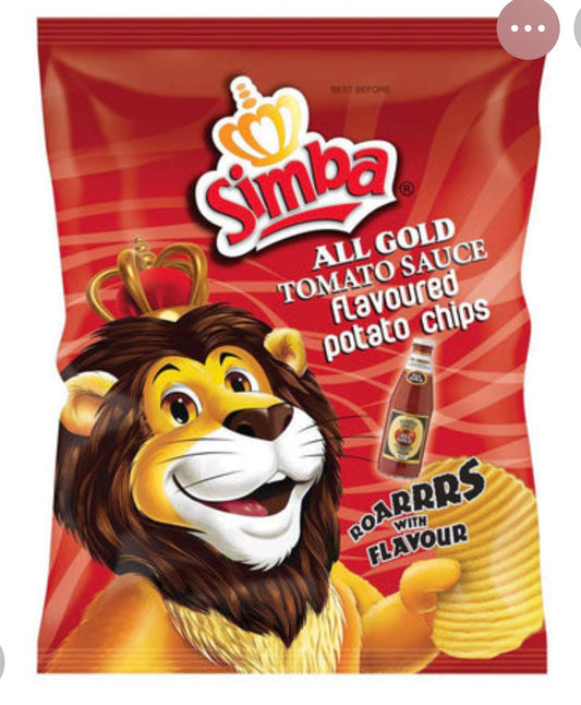 Simba Tomato Sauce Flavoured Potato Chips 120g